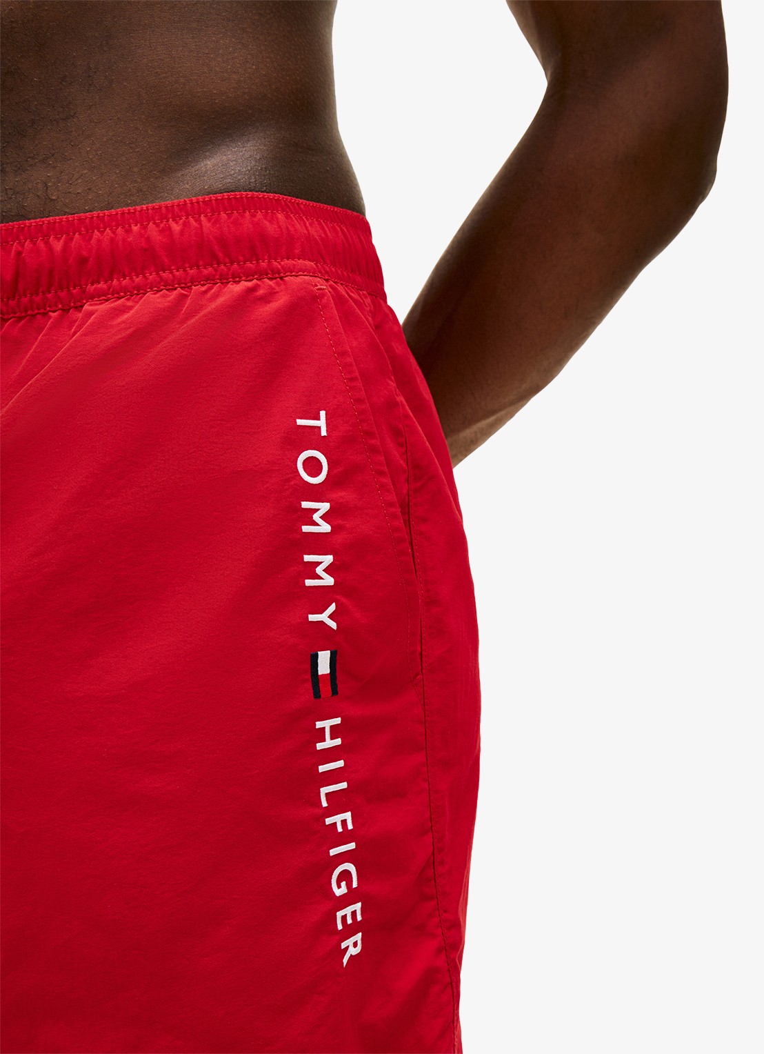 Tommy Hilfiger Zwemshorts met logo - detail 5 rood