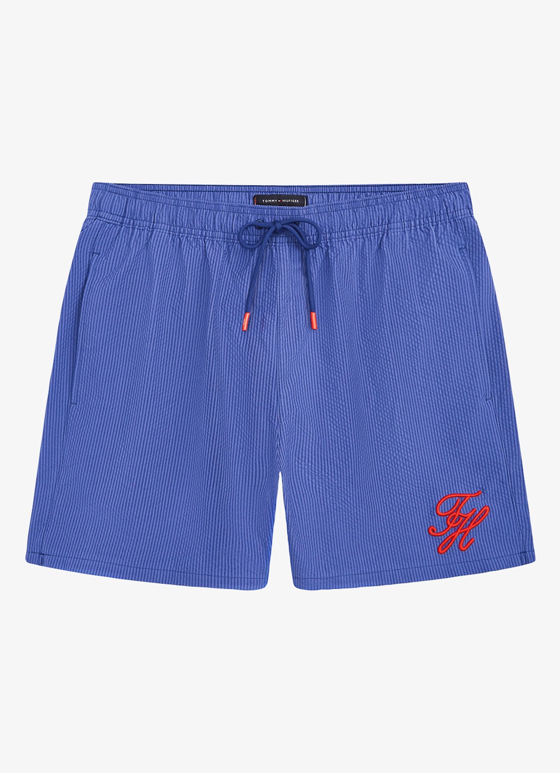 Tommy Hilfiger Zwemshorts met logo - voorkant 2 donkerblauw
