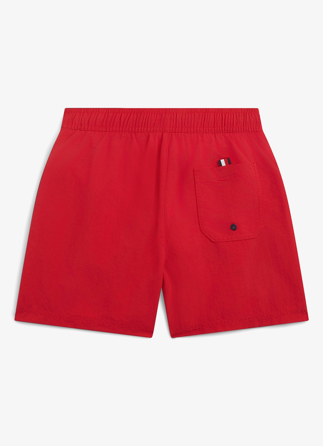 Tommy Hilfiger Zwemshorts met steekzakken en logo - achterkant rood