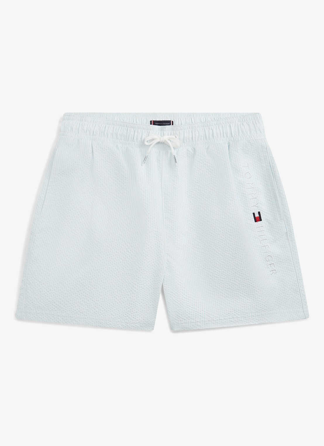 Tommy Hilfiger Zwemshorts met steekzakken  - voorkant 2 lichtblauw