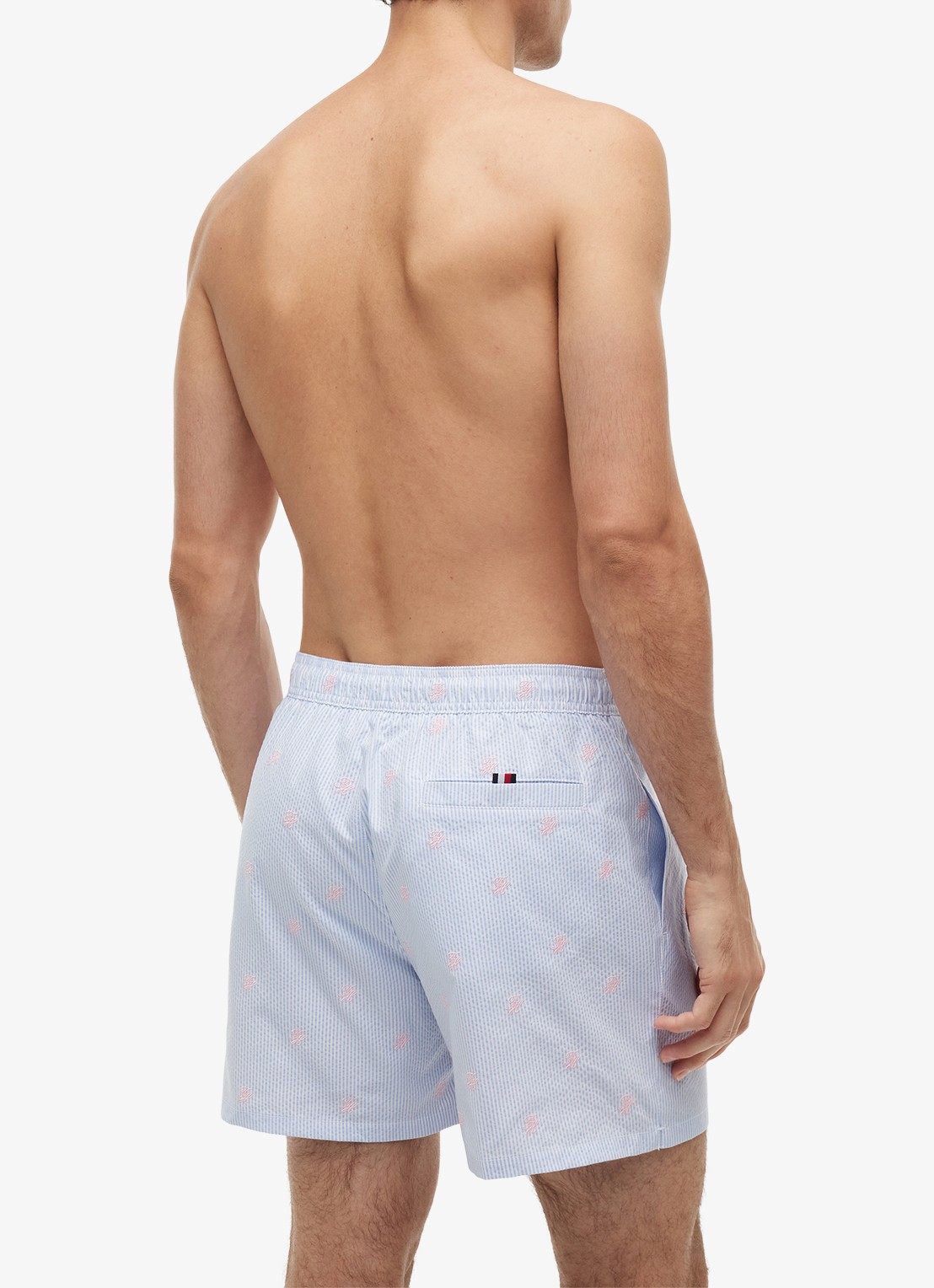 Tommy Hilfiger Zwemshorts met streepprint - achterkant 3 multicolor