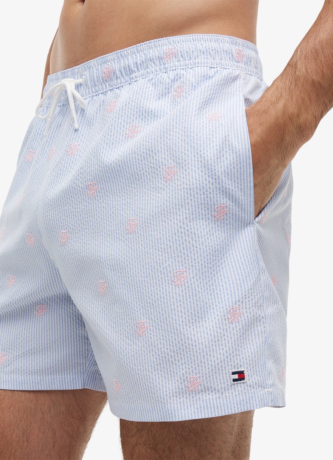 Tommy Hilfiger Zwemshorts met streepprint - detail 5 multicolor