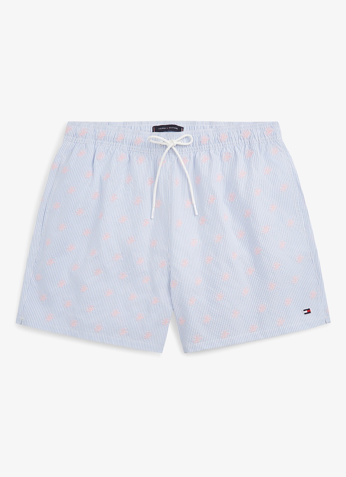 Tommy Hilfiger Zwemshorts met streepprint - voorkant multicolor