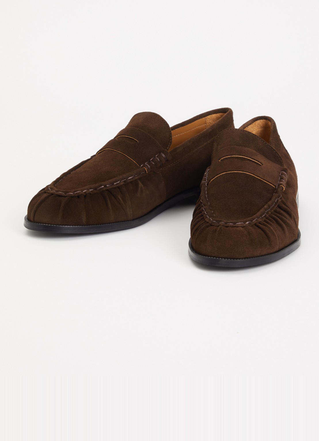 Toral Blake loafer van suède - detail 2 donkerbruin