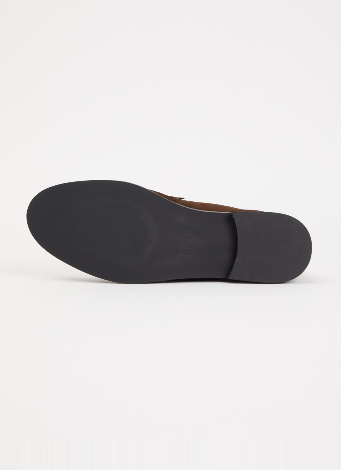 Toral Blake loafer van suède - detail 4 donkerbruin