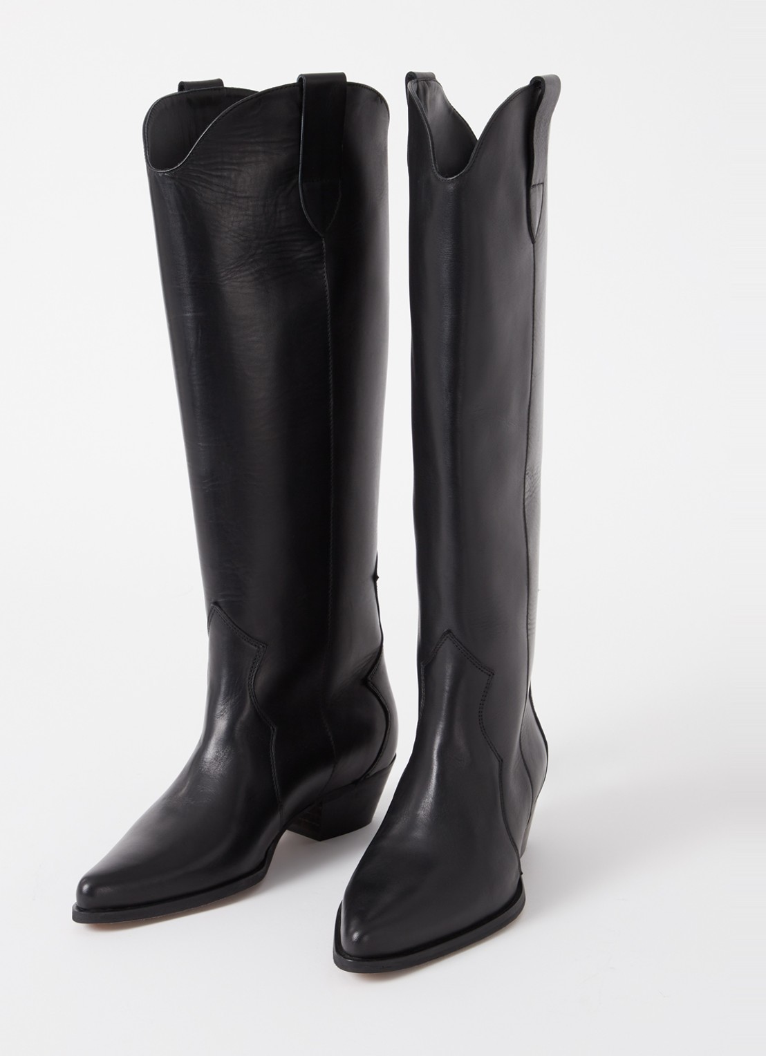Toral Indie cowboylaars van leer - detail zwart