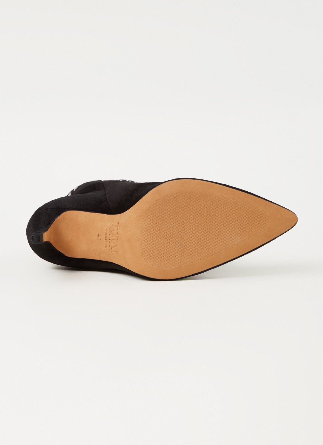 Toral Laars van leer met studs - detail 3 zwart
