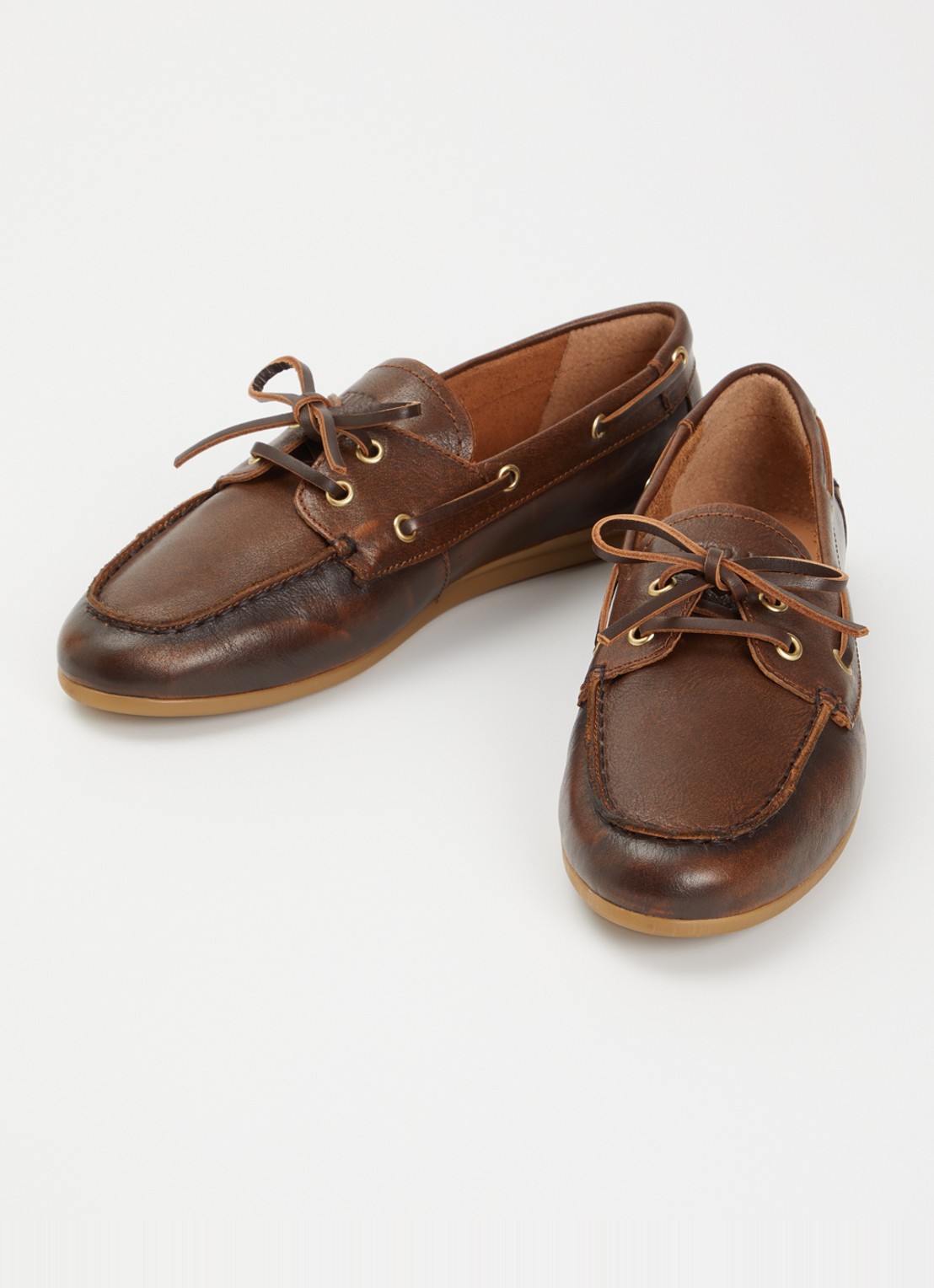 Toral Nahua bootschoen van leer - detail 3 donkerbruin