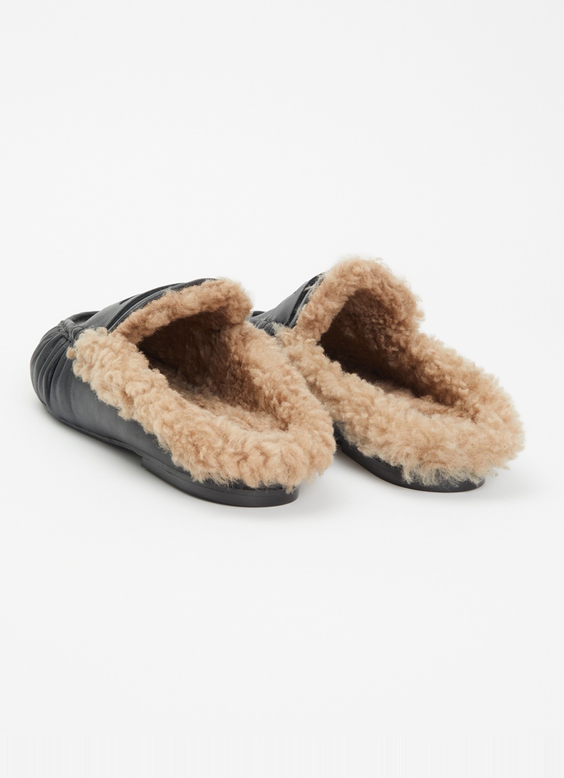 Toral Piper Winter loafer van leer  - achterkant 5 zwart
