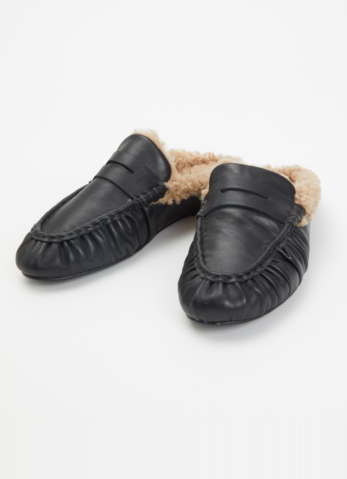 Toral Piper Winter loafer van leer  - detail 2 zwart