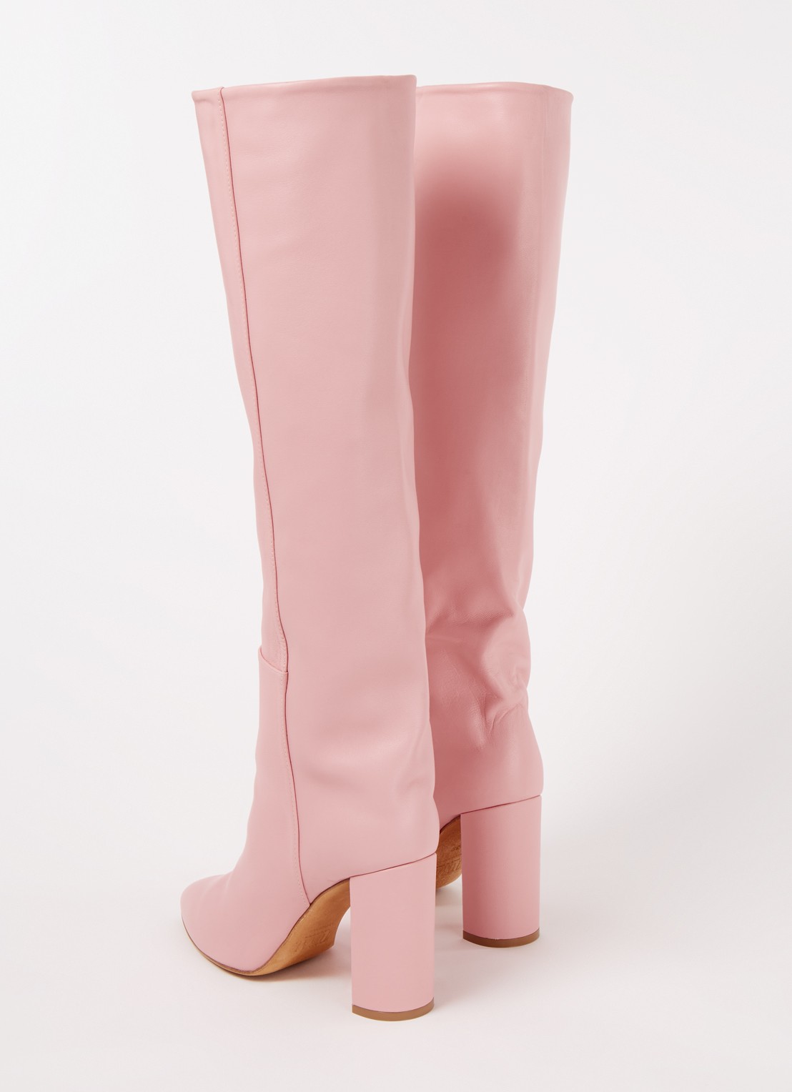 Toral Sofia laars van leer - detail 2 roze