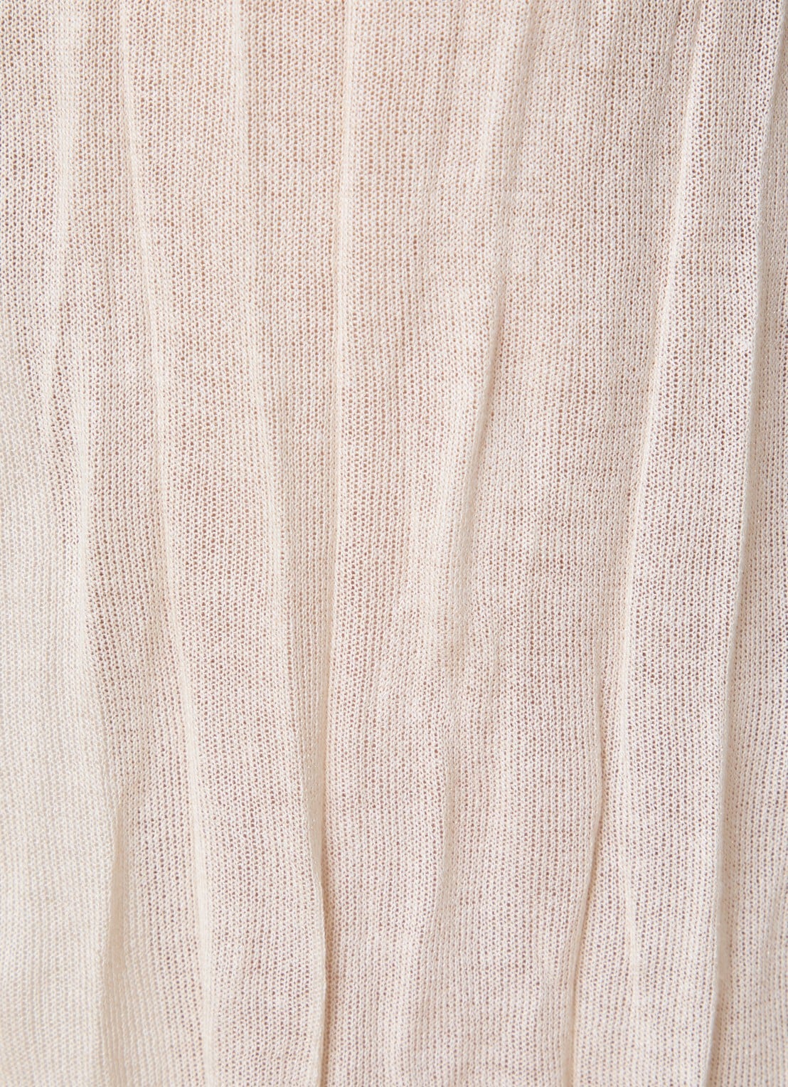 TOTEME High waist midi rok met plooien - detail 4 vanillegeel