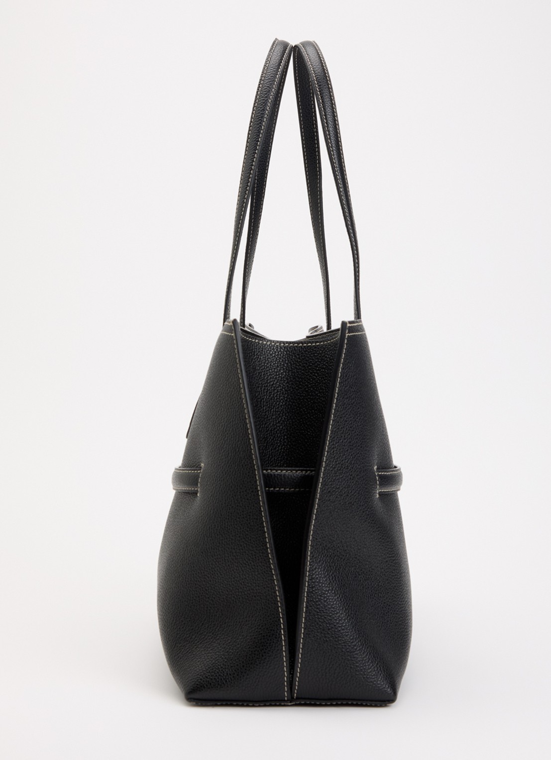 TOTEME Lounge schoudertas van leer - detail 4 zwart