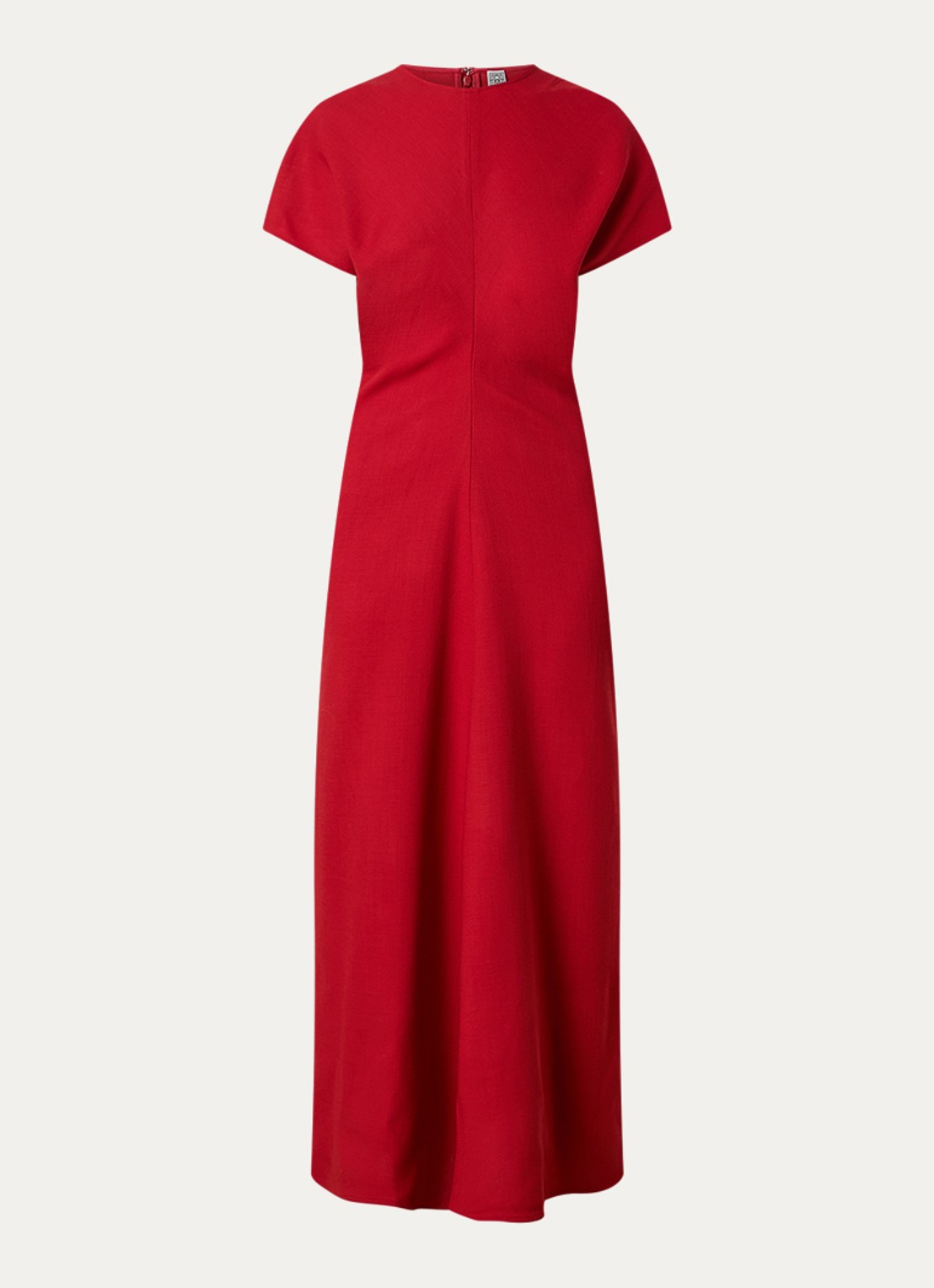 TOTEME Maxi jurk van wol - voorkant rood