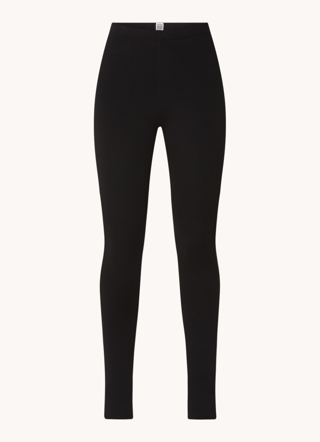 TOTEME Mid waist legging met ritsdetail - voorkant 2 zwart