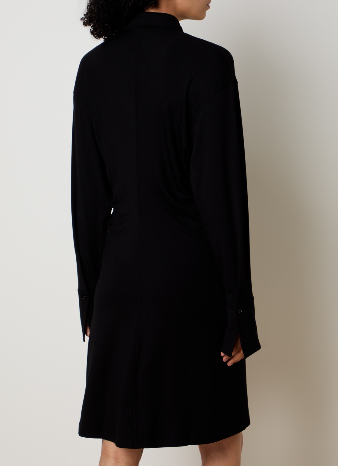 TOTEME Midi blousejurk van jersey - achterkant 3 zwart