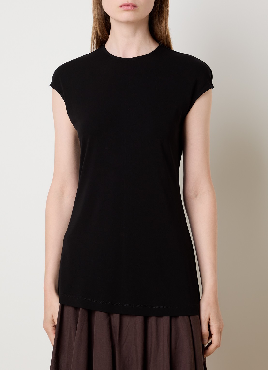 TOTEME Mouwloze top met stretch - detail 3 zwart
