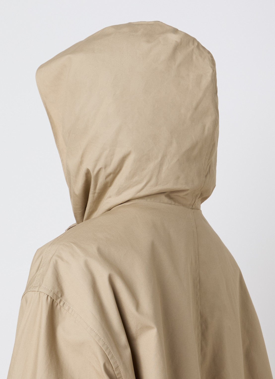 TOTEME Parka met sjaalkraag en steekzakken  - detail 6 khaki