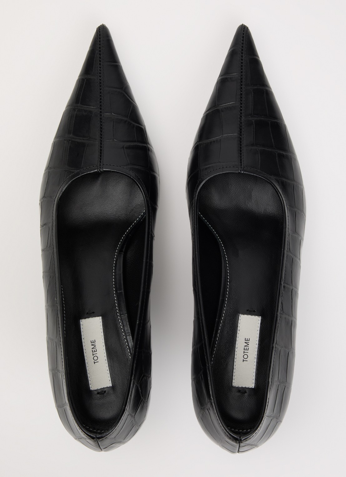 TOTEME Pump van leer - detail 2 zwart