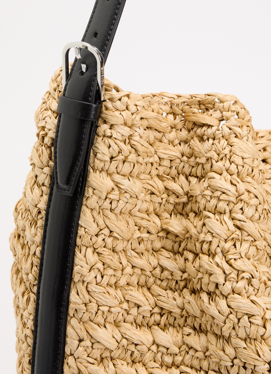 TOTEME Shopper met details van leer - detail 4 beige