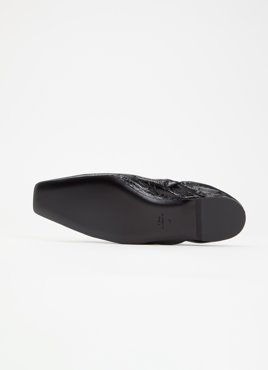 TOTEME Slip-on van lakleer - detail 5 zwart