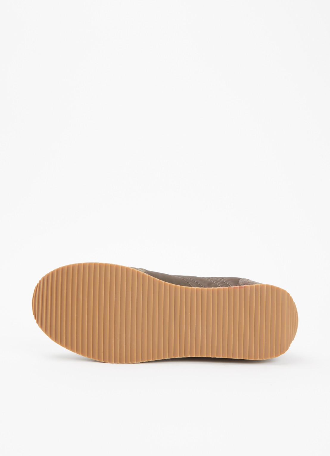 TOTEME Sport sneaker met details van suède - detail 4 olijfgroen
