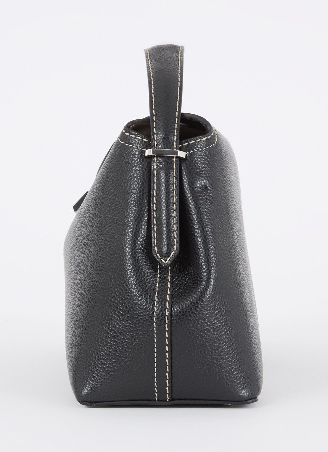TOTEME T-Lock handtas van leer - detail 3 zwart