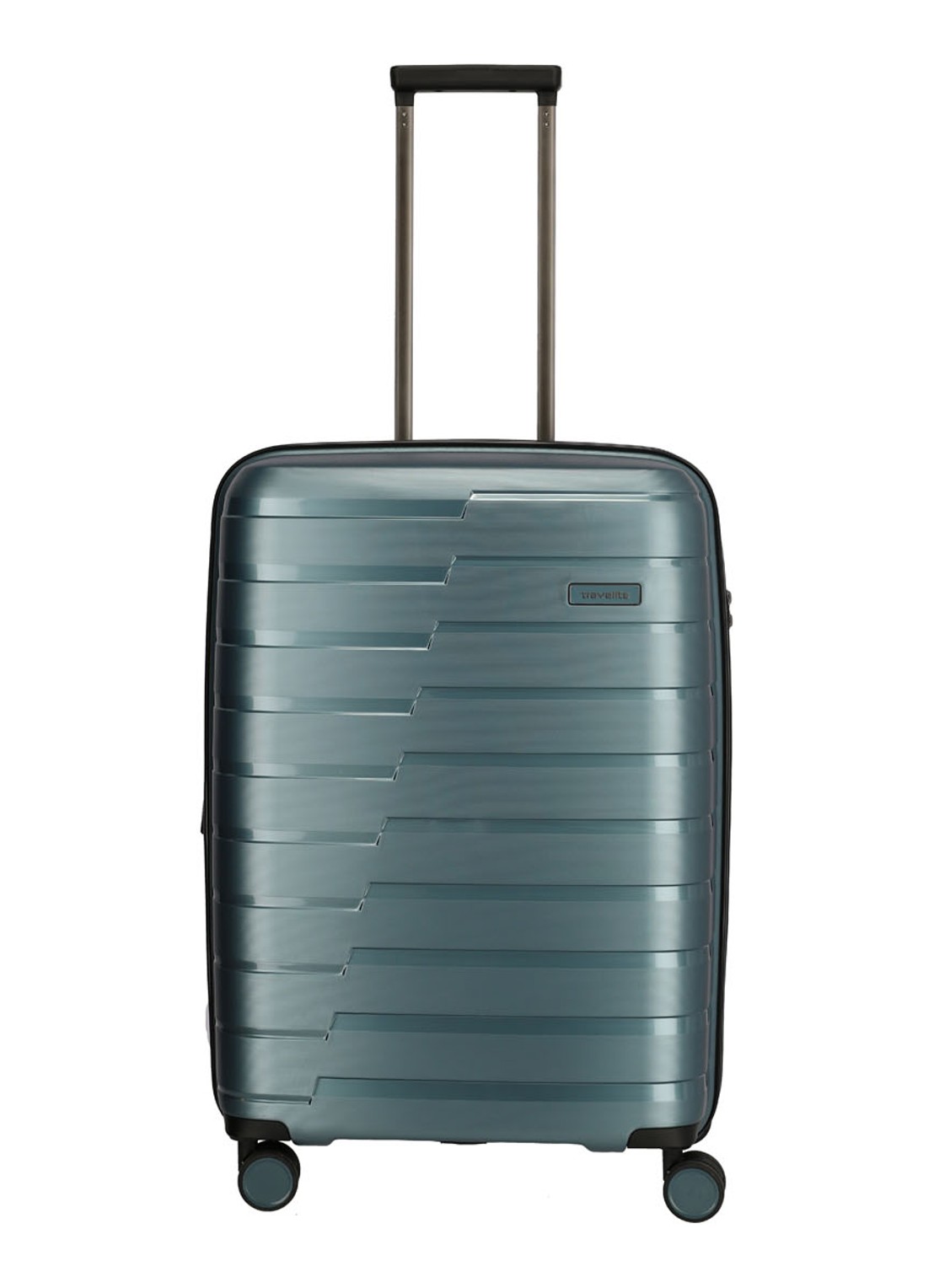 Travelite Air Base 4 Wiel trolley 67 cm - voorkant 5 staalblauw