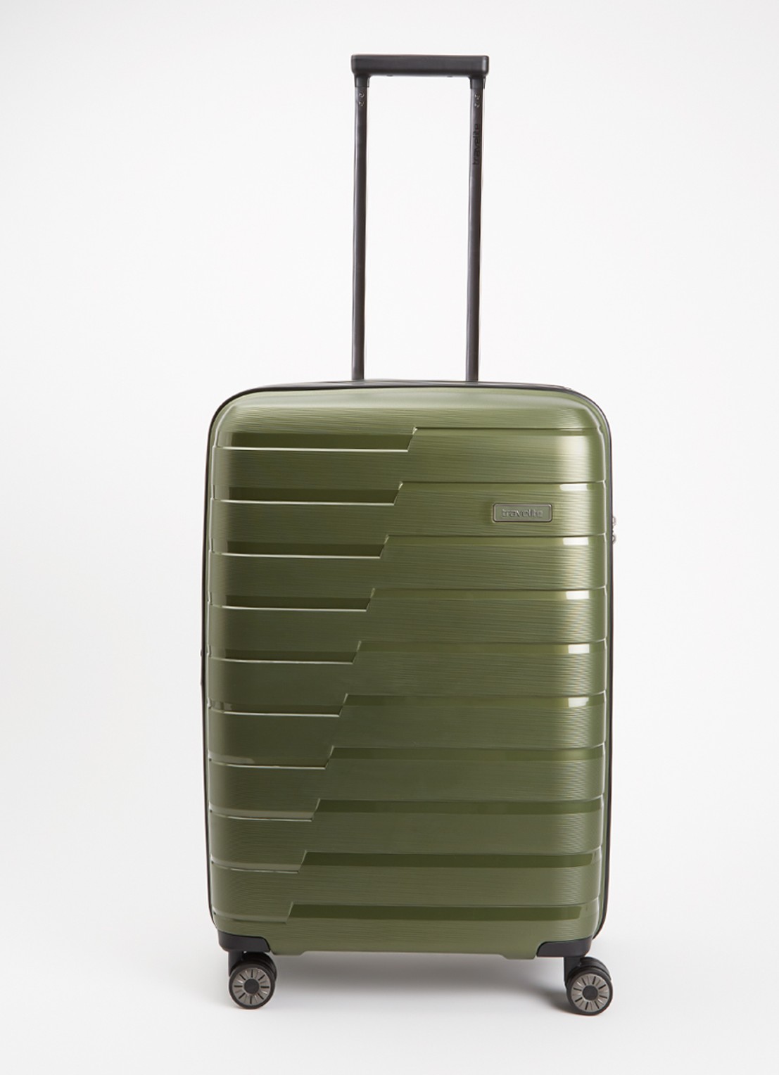 Travelite Air Base M vergrootbare spinner 67 cm - voorkant 3 bronsgroen