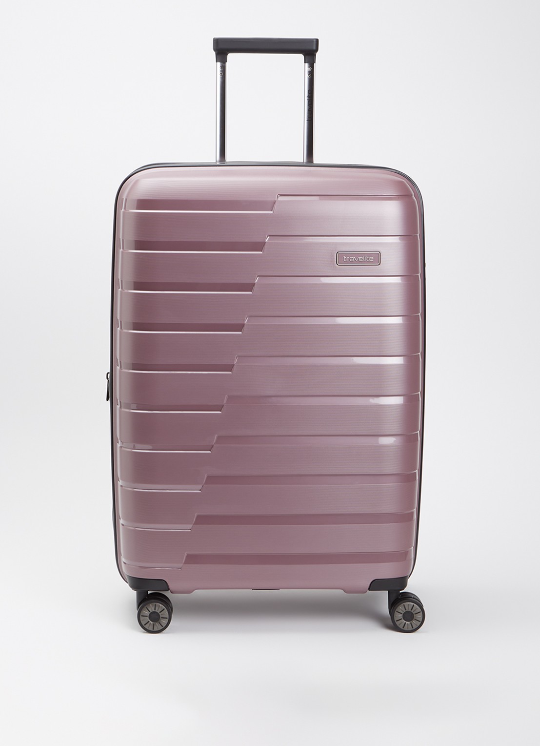 Travelite Air Base M vergrootbare spinner 67 cm - voorkant lila