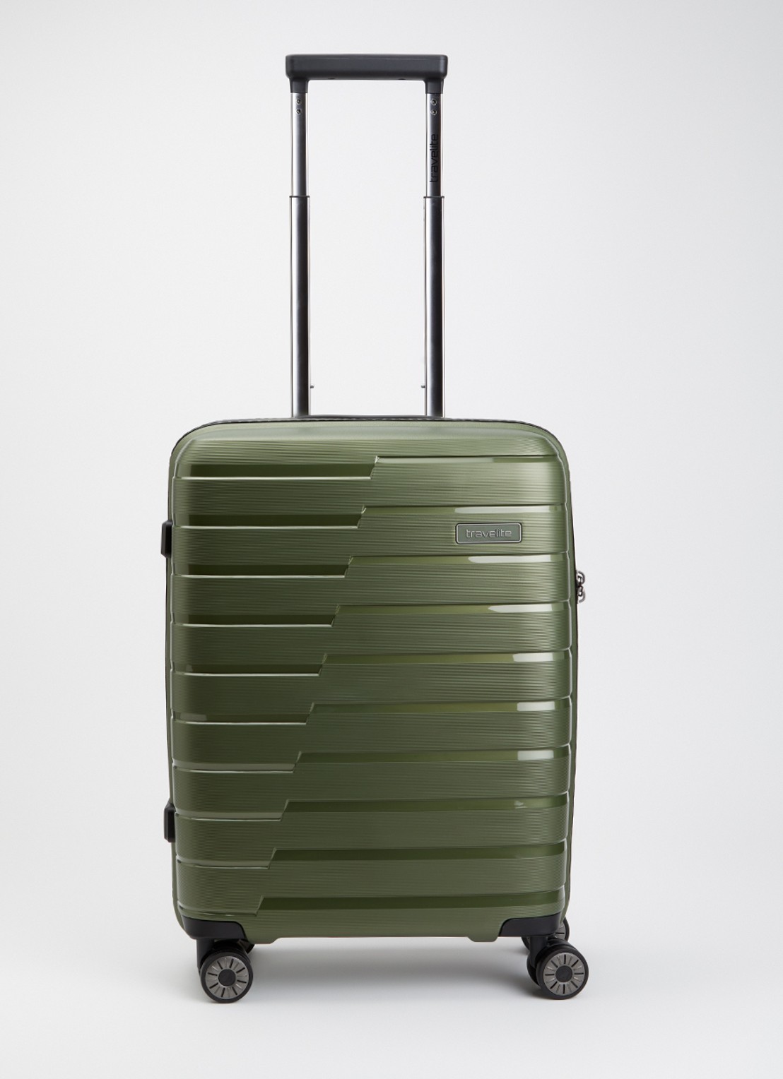 Travelite Air Base S spinner 55 cm - voorkant bronsgroen
