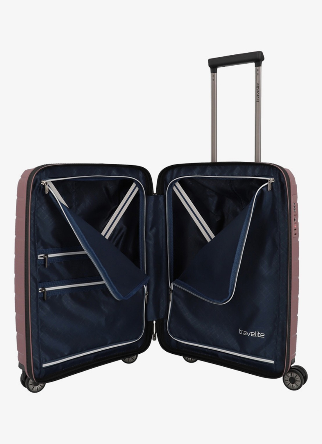Travelite Air Base S spinner 55 cm - voorkant 3 lila