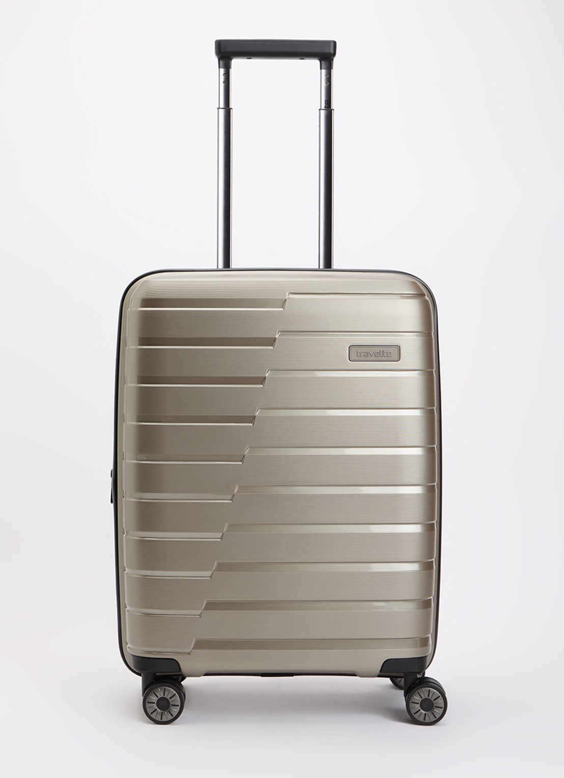 Travelite Air Base S vergrootbare spinner 55 cm - voorkant donkerbeige