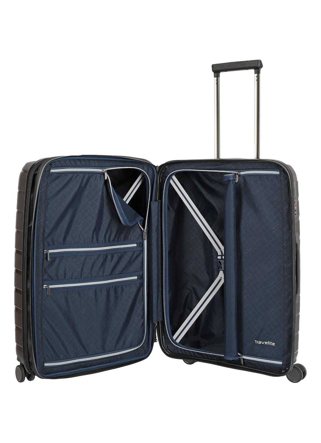 Travelite Air Base spinner 67 cm - voorkant 2 antraciet