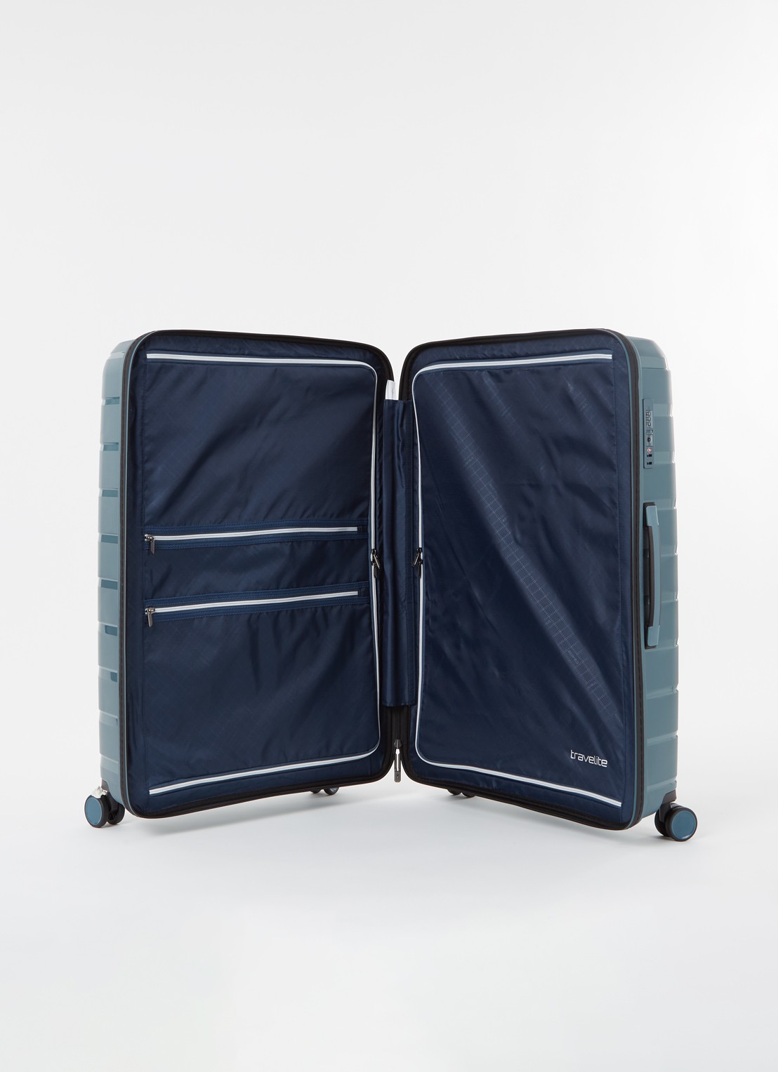 Travelite Air Base spinner 77 cm - detail 3 staalblauw