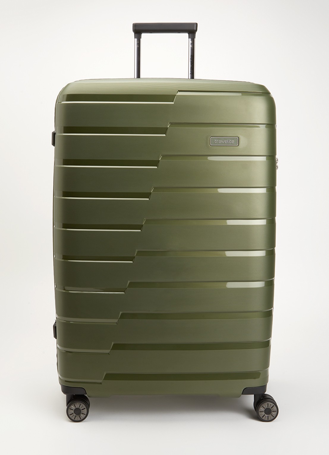 Travelite Air Base spinner 77 cm - voorkant legergroen