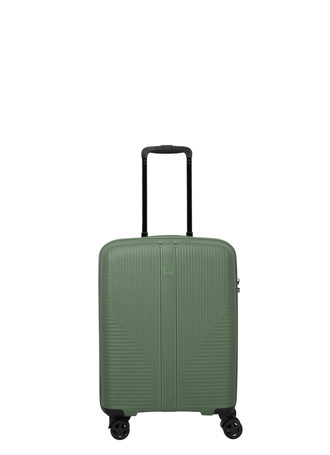 Travelite Air Stripe spinner 55 cm - voorkant groen