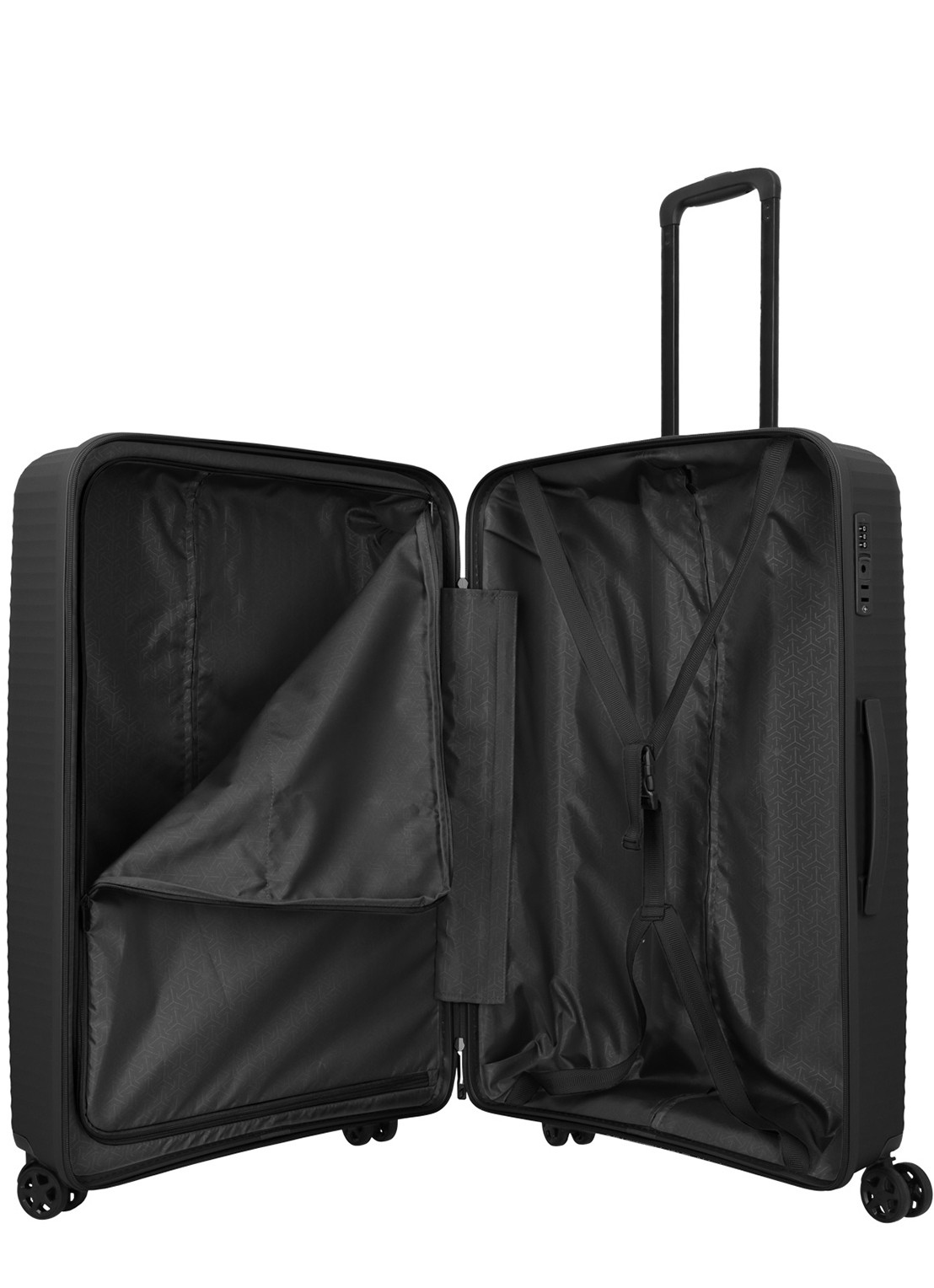 Travelite Air Stripe spinner 77 cm - detail 6 zwart