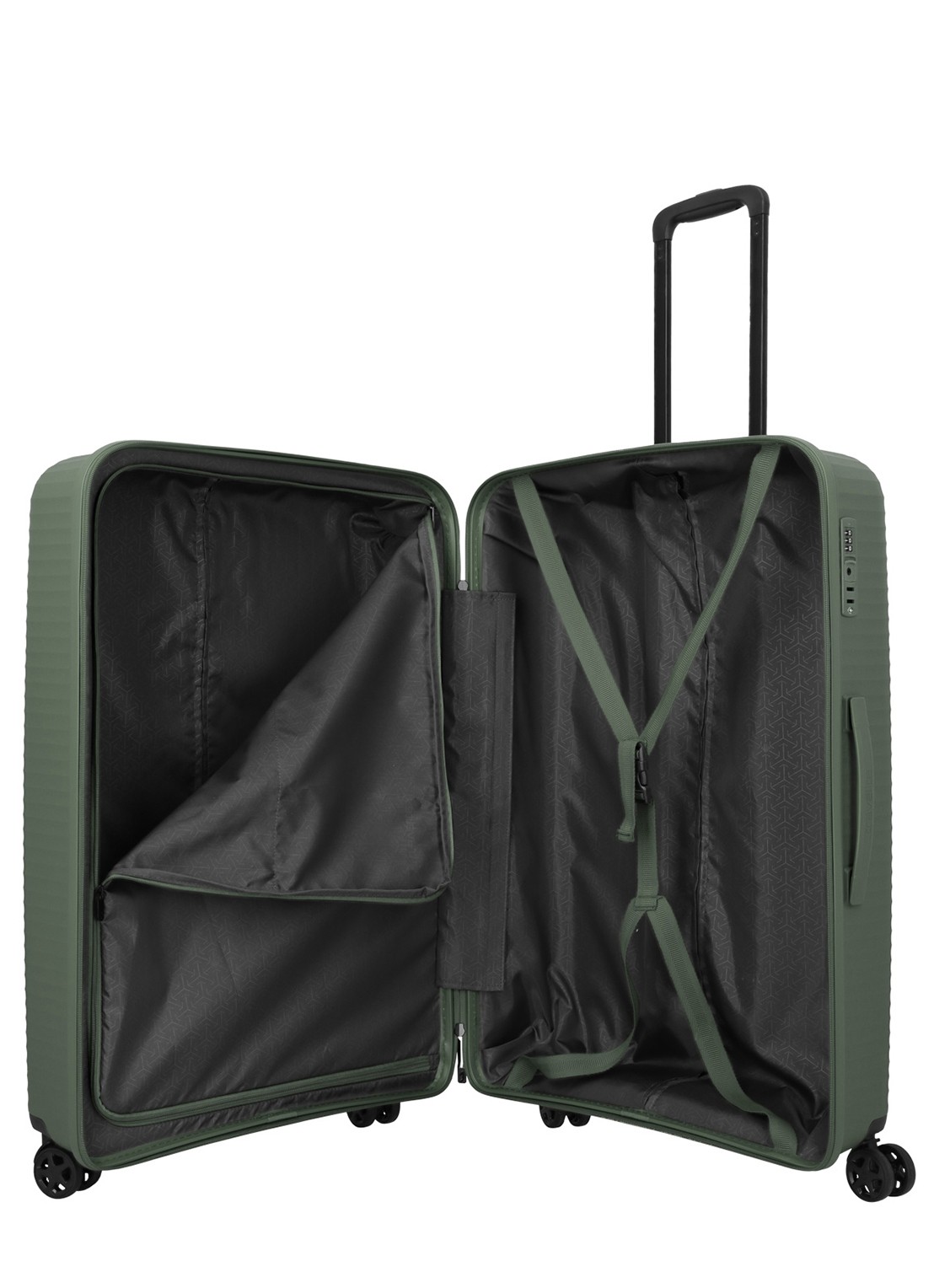 Travelite Air Stripe spinner 77 cm - detail 5 groen