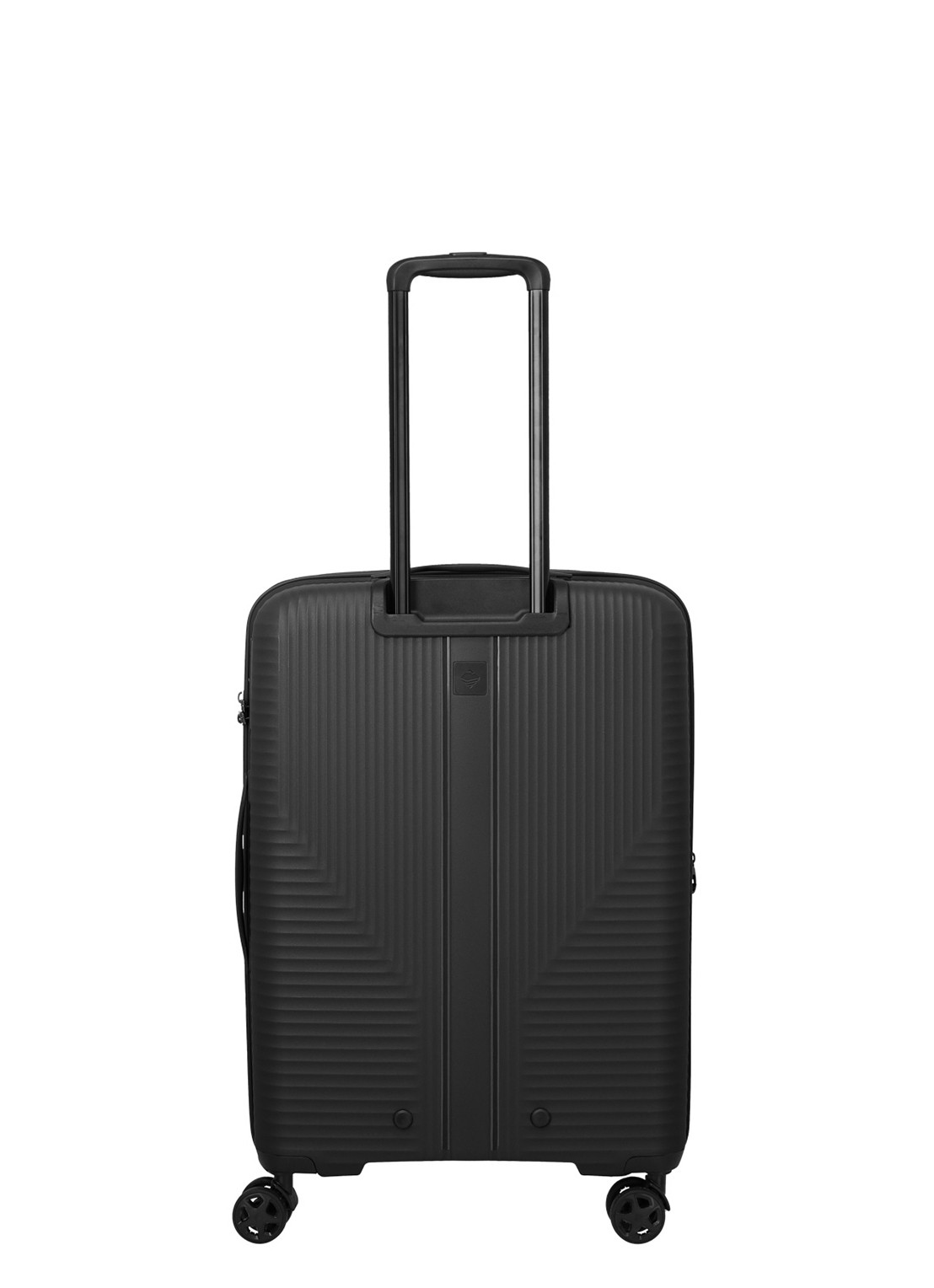 Travelite Air Stripe vergrootbare spinner 66 cm - achterkant 7 zwart
