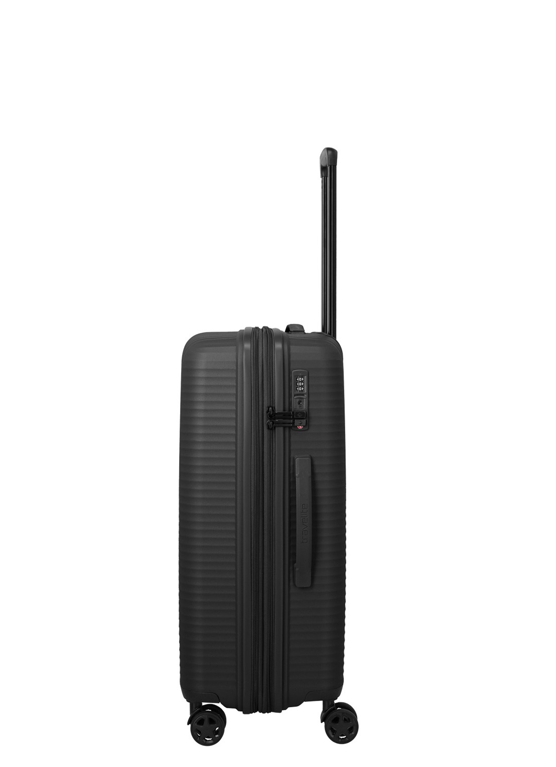 Travelite Air Stripe vergrootbare spinner 66 cm - detail 6 zwart