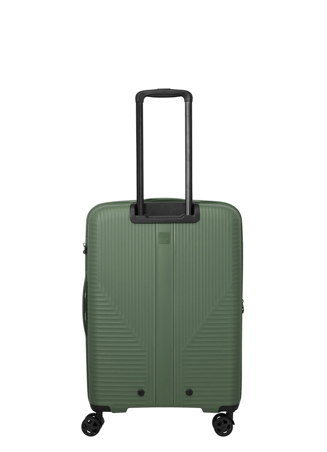 Travelite Air Stripe vergrootbare spinner 66 cm - achterkant groen