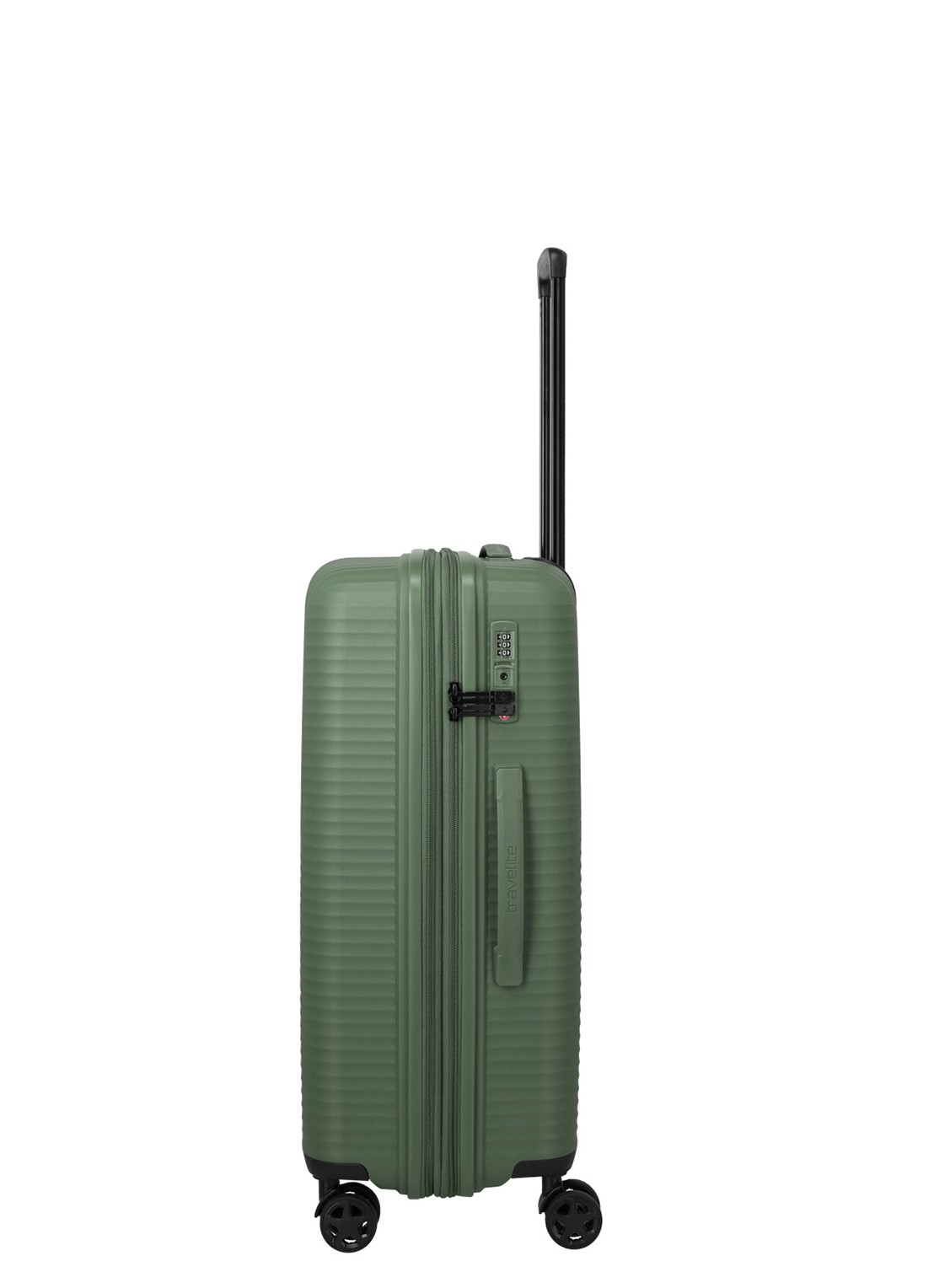 Travelite Air Stripe vergrootbare spinner 66 cm - detail 4 groen