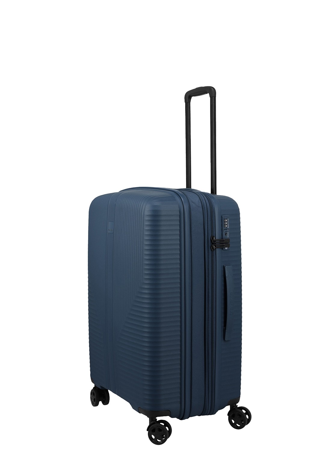 Travelite Air Stripe vergrootbare spinner 66 cm - detail 4 donkerblauw