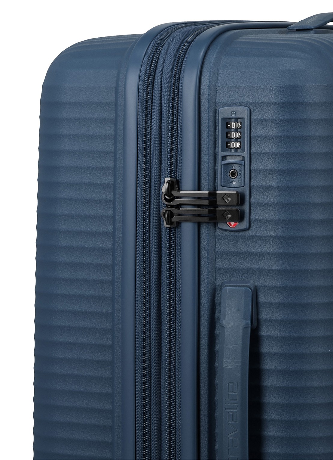 Travelite Air Stripe vergrootbare spinner 66 cm - detail 7 donkerblauw