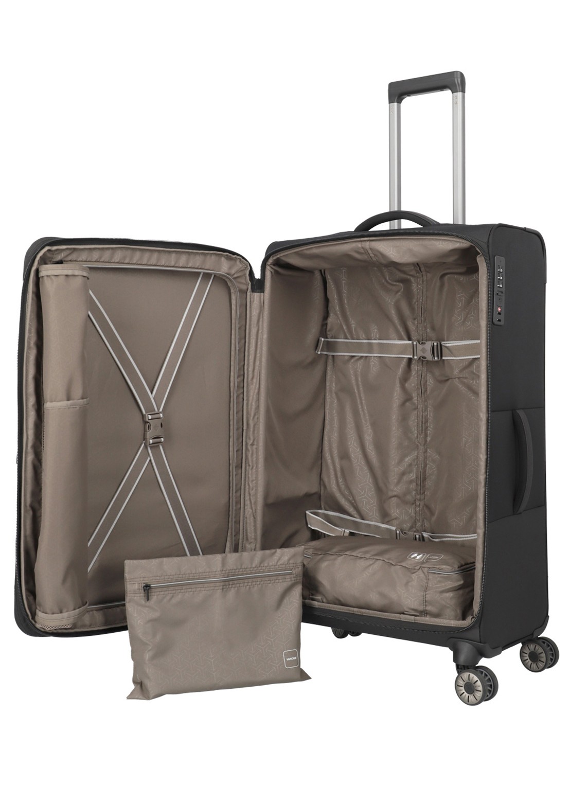 Travelite Crosslite 5.0 L vergrootbare spinner 77 cm - detail 3 zwart