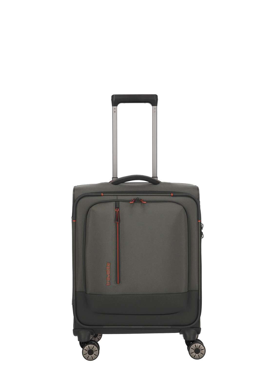 Travelite Crosslite 5.0 S spinner 55 cm - voorkant 2 olijfgroen