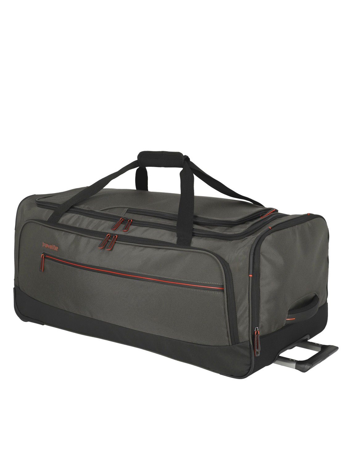 Travelite Crosslite L weekendtas 79 cm - voorkant olijfgroen
