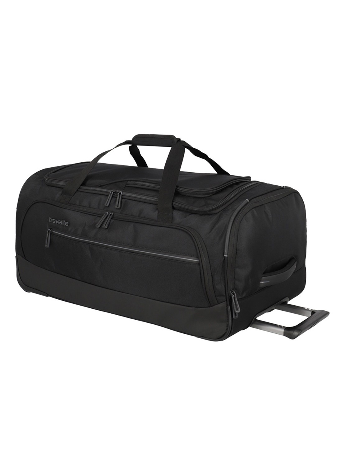 Travelite Crosslite M weekendtas  - voorkant 2 zwart
