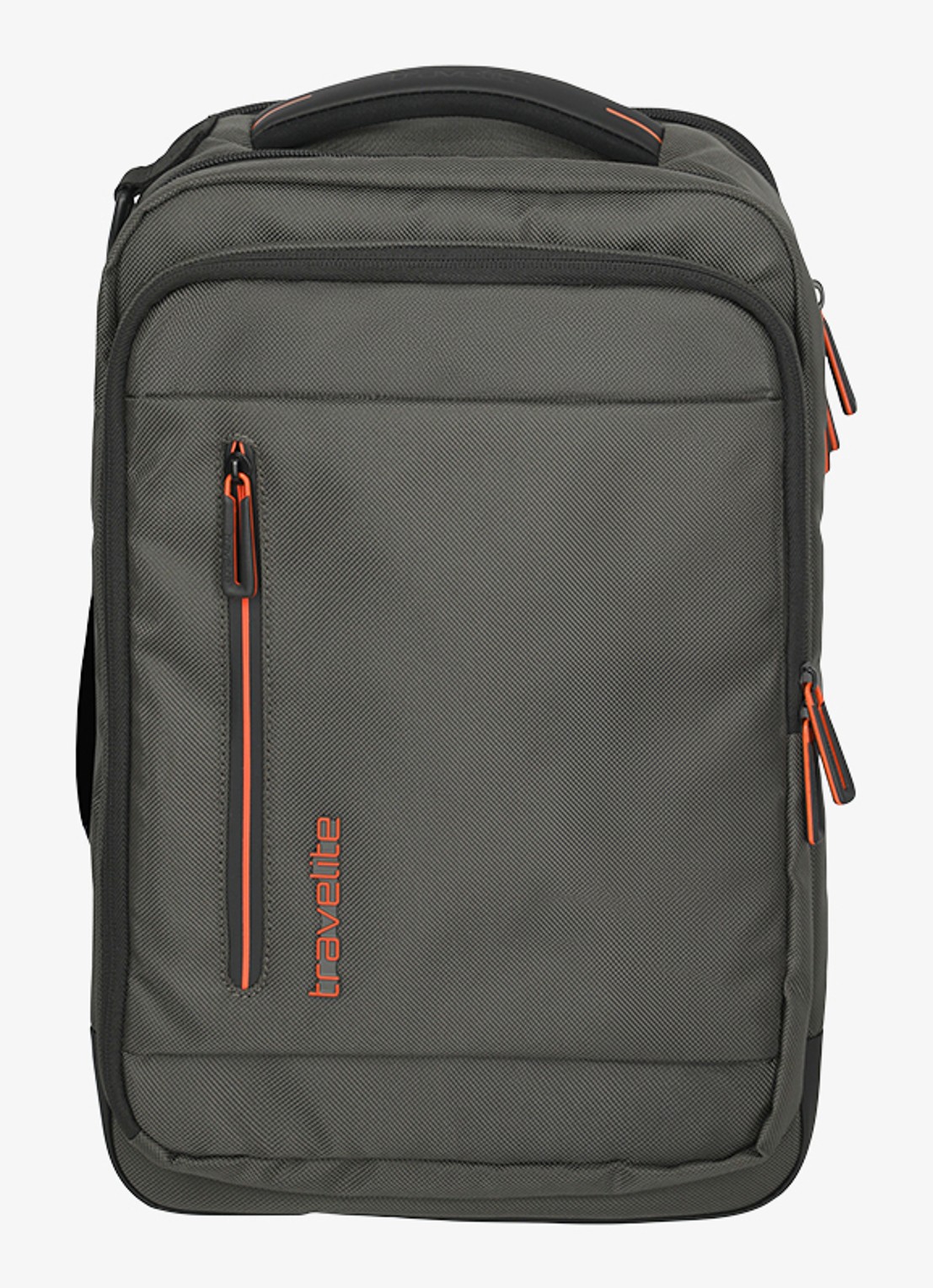Travelite Crosslite underseater rugzak met 15 inch laptopvak - voorkant groen